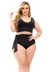 REF/ TP037 BIKINI FLORA BLACK